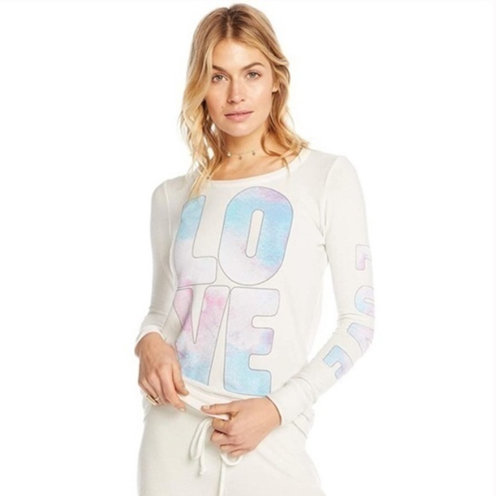 NWT chaser pastel love sky cozy sweatshirt